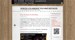 Desktop Screenshot of howdoyouknowifyouhavebedbugs.com